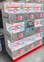 WANGERBAO Distributeur automatique de capsules de jouets Gacha, à monnayeur, en métal, grand modèle, avec système de paiement centralisé et vitrine