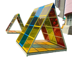 Aula al aire libre <span class=keywords><strong>para</strong></span> niños, casa de sombra de luz de madera anticorrosión, madera maciza, ocio, sol, arcoíris, juego de rol <span class=keywords><strong>para</strong></span> jardín de infantes - Product Image 6