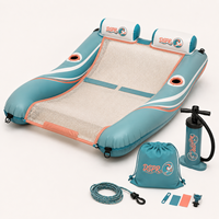 Canapé gonflable personnalisé avec logo, chaise longue flottante pour piscine, lac, plage, complexe hôtelier et vente en gros