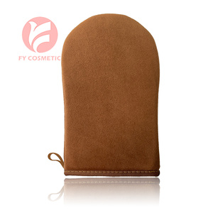 Mousse de bronzage en mousse de faux bronzage sans soleil bio de marque privée végétalienne avec des gants gant pour usage corporel