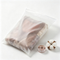Sac rétractable transparent en PE écologique et recyclable avec fermeture éclair pour l'e-commerce (vêtements et chaussures)