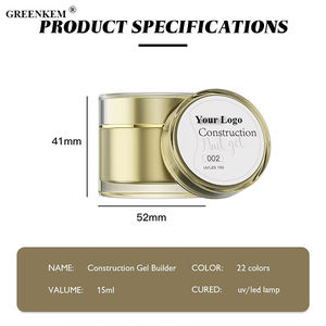 Gel de construction pour ongles 15 ml, transparent, blanc, rose, gel d'extension UV, gel de construction pour nail art - Product Image 5