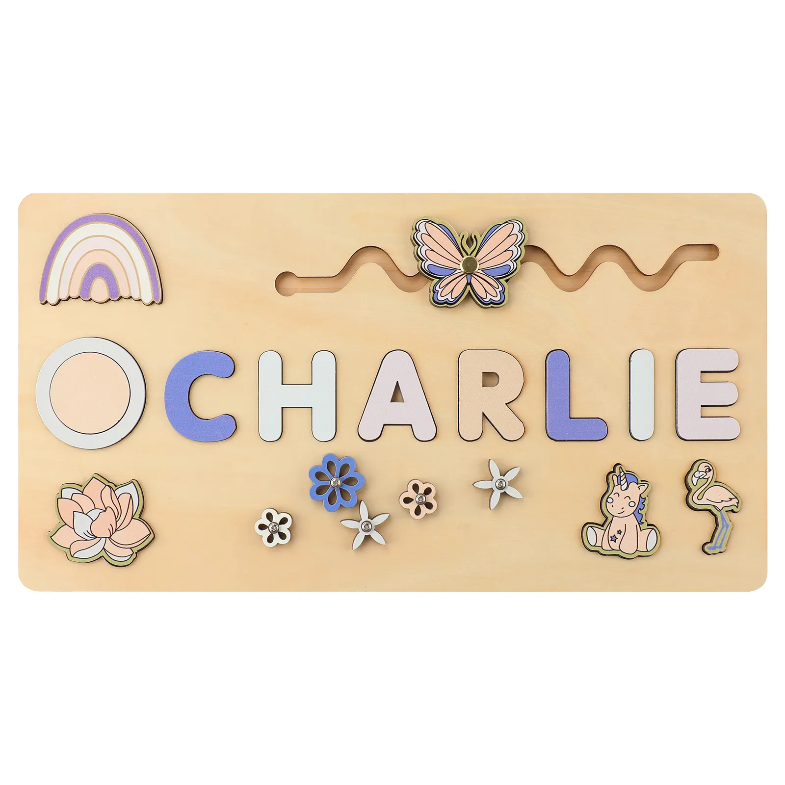 Birthday Gift Personalized Name Wood Puzzle Montessori Toys Personalized Name Puzzle