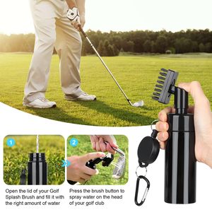 Kit de nettoyage personnalisé pour clubs de golf, nettoyeur de clubs de golf avec serviette de golf, outil de réparation de divots, aiguiseur de rainures, kit d'alignement de balles de golf - Product Image 2