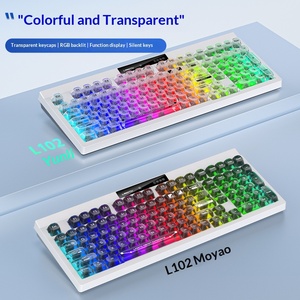 Silent RGB Backlit 3 Modes Wireless Bluetooth <b>Keyboard</b> Cute Design For Girls Office Work E-sports Laptop Computer <b>Keyboard</b> - Product Image 6