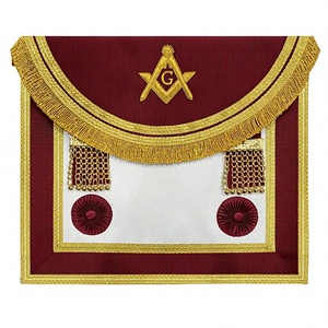 ROYAL ORDER of SCOTLAND GRAND DELANTAL Accesorio de iglesia de cuero unisex para adultos - Product Image 1