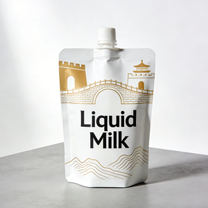 Bolsa Doypack Personalizada con Impresión, 150ml <span class=keywords><strong>200ml</strong></span> 500ml, Bolsa con Boquilla para Alimentos para Bebés, Leche, Jugo, Bebidas, Gelatina, Yogur - Product Image 2