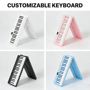 Piano Eléctrico Personalizable ArtDream de 88 Teclas, <span class=keywords><strong>Teclado</strong></span> de Piano Magnético de Plástico, Piano Plegable Portátil - Product Image 1