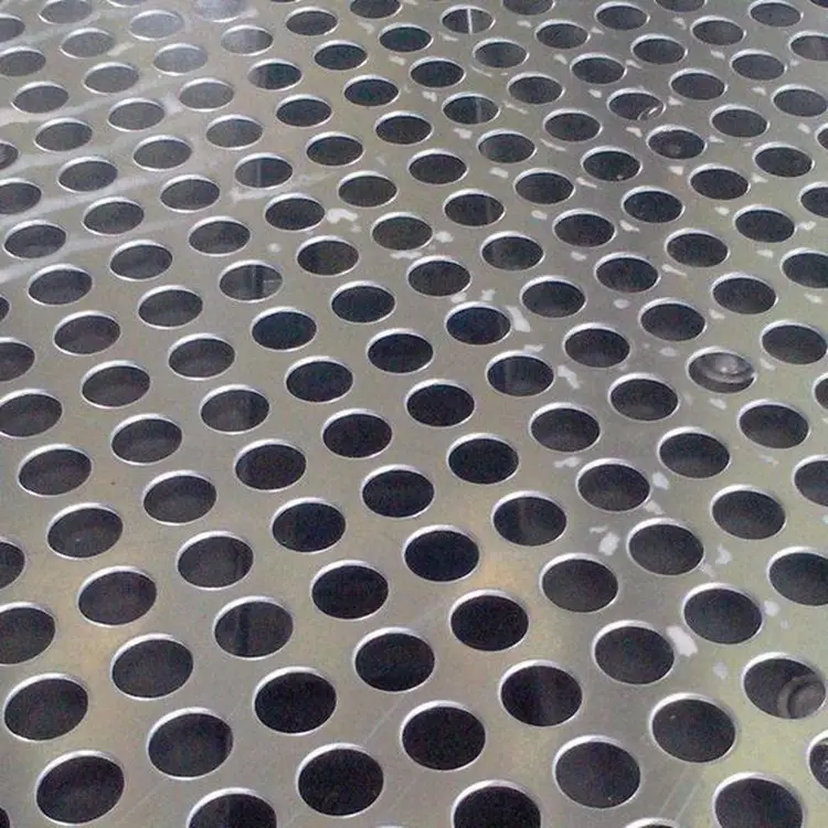 Jaring Filter Kimia Etsa Foto Lembaran Logam Berlubang, Lubang Bulat Baja Tahan Karat untuk Penyaringan