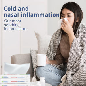 Tessuto idratante personalizzato all'ingrosso tessuto crema tessuto facciale con lozione adatta per il raffreddore e l'influenza - Product Image 2