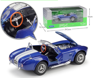 WELLY 1:24 1965 <span class=keywords><strong>Cobra</strong></span> 427 S-C simulazione pressofuso in lega modello di auto classica collezione di auto decorazione modello di auto mentale - Product Image 4