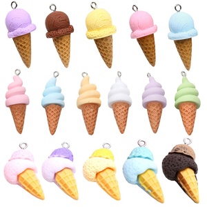 Ice Cream Resin Pendant <b>Charms</b> <b>for</b> DIY Earrings Necklace <b>Bracelet</b> Jewelry Making Handmade Food Keychain Accessories Colgantes - Product Image 1
