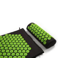 Tapis d'acupression yoga 100% biologique naturel, tapis shakti personnalisé, massage du dos et du corps, tapis d'acupression et ensemble d'oreillers