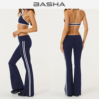 Ensemble de yoga pour femmes BASHAsports, soutien-gorge et pantalon sans couture avec effet push-up, bonne tenue, évacuation de l'humidité