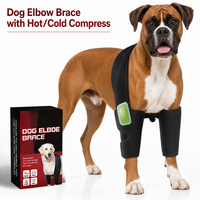 Attelle de soutien pour coude de chien en mousse compressée rembourrée avec fermeture auto-agrippante, pour blessures articulaires et coude enflé, soin canin, bandage pour coude de chien