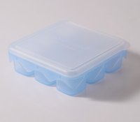 Récipients de stockage en silicone pour aliments pour bébés Plateau avec couvercles Récipients de congélateur pour lait maternel Purées de fruits pour aliments pour bébés
