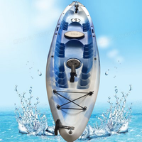 Kayak gonflable tandem TOLEE 4m en PVC pour jeux aquatiques et pêche, 12,5 pieds avec coque en PE et LLDPE pour rivières