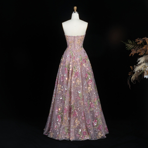 Robe de bal Sharon Said SS460, robe de soirée élégante, robe de soirée à volants, robe décorée de fleurs pour <span class=keywords><strong>occasions</strong></span> spéciales, vente en gros - Product Image 5