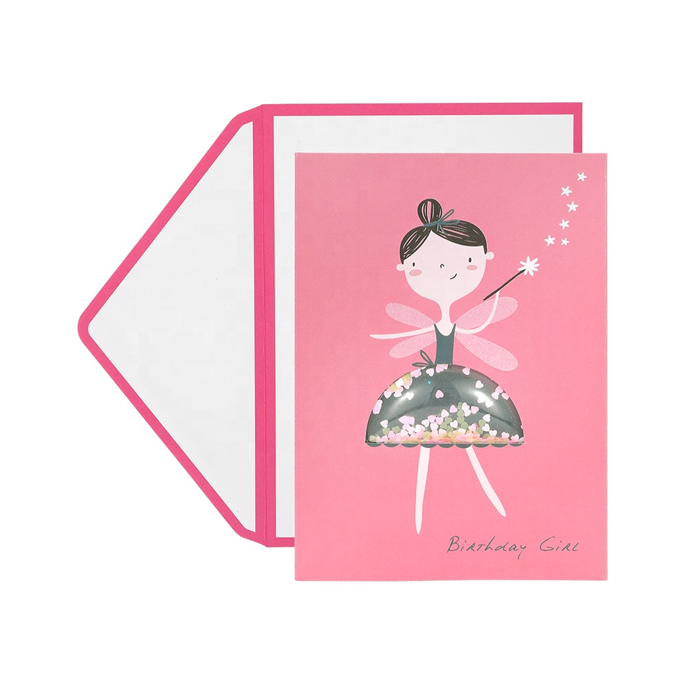 Персонализированные забавные пользовательские 3D Поздравительные открытки ручной работы, открытки на день рождения для девочек