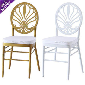 Supplies Wholesale Party Reception Ceremony Furniture Gold Metal <b>Stacking</b> Banquet Restaurant <b>Chair</b> for Diner - Product Image 3