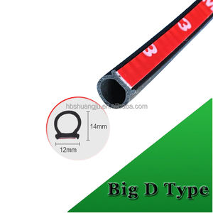 Bande d'étanchéité en <span class=keywords><strong>caoutchouc</strong></span> pour portières <span class=keywords><strong>de</strong></span> voiture, ruban d'isolation phonique, résistant aux intempéries, Type D, B, P, Z, étanche, adhésive, 6 pièces - Product Image 3