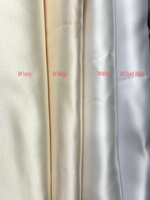 Tissu Mikado Satiné Sergé Double Face Écologique Mémoire 100% Polyester Biologique pour Robe de Mariée Structurée
