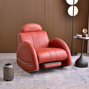 Sillones Reclinables de Estilo Nórdico Moderno para Sala de Estar, Sofá Reclinable para Lectura, Muebles Reclinables de Madera para Adultos - Product Image 2