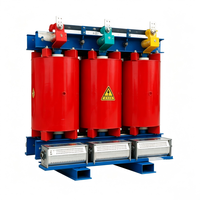 Transformateur triphasé sec 50Hz 60Hz 35kV 10kV 0.4kV SCB14 en résine moulée, refroidissement AF, isolation classe F/H, haute efficacité