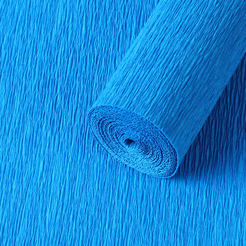 papel crepé azul klein