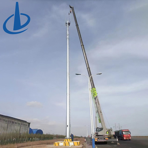 Nhúng nóng mạ kẽm 5g di động duy nhất Ống tháp truyền thông ăng-ten lò vi sóng Radar monopole Viễn Thông tháp - Product Image 2
