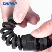 Presse-étoupe en nylon PA66 M Type, ignifuge IP68 94V-0, avec protection anti-tension, sans vis, pour accessoires électriques