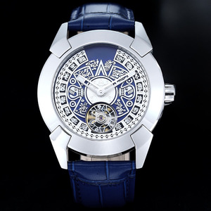 Reloj Mecánico Totem Hecho a Mano de Edición Limitada, Diámetro 44 mm, Superficie de Cristal de Zafiro, Resistente al Agua para Uso Diario - Product Image 2
