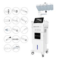 Appareil de nettoyage facial professionnel 14 en 1 en ABS, écran tactile 10,1 pouces, technologie d'aspiration 180W, vortex 360°