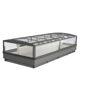 Hot Sale Best Quality Display Glass Door Remote Island Display Cabinet Freezer for Meat/Seafood/Chicken