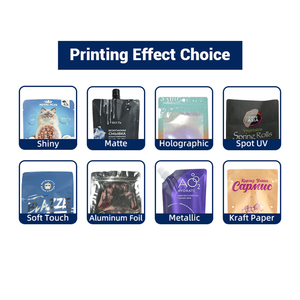 Bolsa de Embalaje de Alimentos para Mascotas, Impresa Personalizada, Resellable, de Papel de Aluminio a Prueba de Humedad, 400g 1.5kg 5kg 10kg, para Comida de Perros y Gatos - Product Image 5