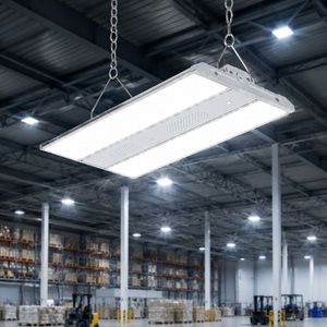 ไฟไฮเบย์ LED แบบเส้นตรง 200W ของ USA In Stock ETL UL DLC  หลอดไฟไฮเบย์แบบเส้นตรง 100W ความสว่าง 22000 ลูเมน สำหรับโรงงาน โรงยิม โรงงานผลิต - Product Image 1