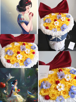 Bouquet de roses artificielles en forme de savon, fleurs éternelles préservées, cadeau créatif et romantique pour la Saint-Valentin ou un anniversaire, pour elle