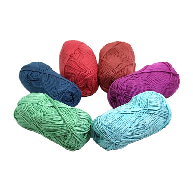 novelties bamboo crochet yarn skein made in China factory wholesale bamboo cotton mixed hand knitting yarn