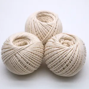 Factory Wholesale Natural Soft Cotton Packing Craft Cooking Twine In Spool Or Ball