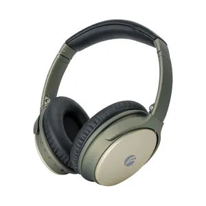 Over-Ear BT Wireless Headset with Micro-USB and 3.5 Audio Cable ANC Over Ear Headset Noise Cancelling Headphones