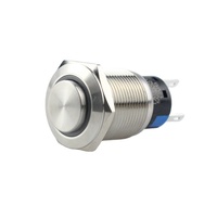 Interrupteur à bouton-poussoir LED 12V étanche à tête haute en métal de 16 mm de Wenzhou