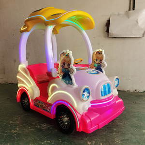 Coche de Juguete Eléctrico Doble para Niños, con Batería, Luminoso, para Exteriores, Tipo Parque de Atracciones, con Parachoques - Product Image 2