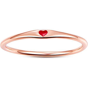 Anello a Cuore in Acciaio Inossidabile Q303, Unisex, Regalo Classico, Anelli alla Moda - Product Image 3