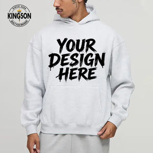 Sudaderas con Capucha para Hombre, 100% Algodón, Logotipo Personalizado, Hombros Caídos, Estilo Holgado, Tejido Grueso de Felpa Francesa, Calidad de Lujo - Product Image 1