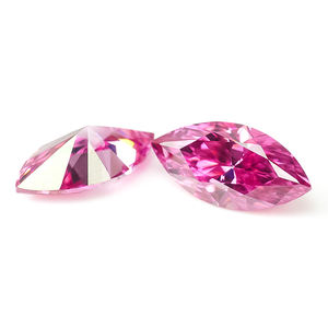 Moissanite Goldleaf Hot Marquise Cu P:inik Sakura Pink Color VVS1, certifiée Gra, 1CT 2CT 3CT, pierre précieuse en vrac - Product Image 1