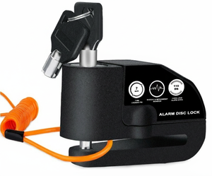Candado <span class=keywords><strong>de</strong></span> Disco Antirrobo para Motocicleta <span class=keywords><strong>de</strong></span> Acero Aleado <span class=keywords><strong>de</strong></span> 110dB, Bloqueo <span class=keywords><strong>de</strong></span> Seguridad para Freno <span class=keywords><strong>de</strong></span> Bicicleta con Cable <span class=keywords><strong>de</strong></span> Recordatorio Impermeable <span class=keywords><strong>de</strong></span> 7mm para Scooter - Product Image 1
