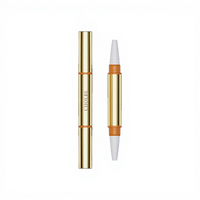 Choebe Professional 0.9ml Eyeliner Metalik Multifungsi Pena Dua Sisi Tabung Lipstik Dengan Tutup