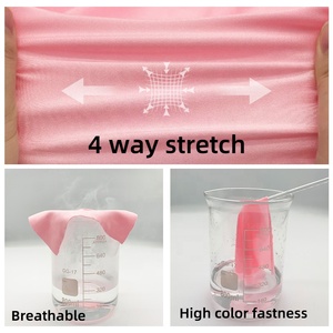 Chất Lượng Cao Dệt Rắn Màu 4 Cách Căng Cao Độ Nhám Màu Sắc Thoáng Khí Polyamide Spandex Vải Đồ Bơi Dresses Vải - Product Image 2