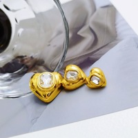 Petits boutons décoratifs en alliage de zinc plaqué, écologiques, en forme de cœur, incrustés de diamants, pour blazer, manteau, pull