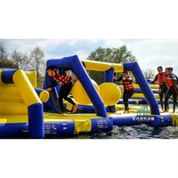 Parc aquatique gonflable personnalisé, jeux et activités aquatiques flottantes, fabricant de parcs aquatiques gonflables à Guangzhou